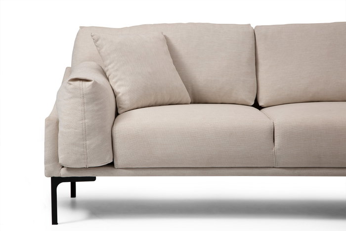 Atelier Del Sofa Leo Corner Right Sofá Esquinero Crema 255 x 150 cm